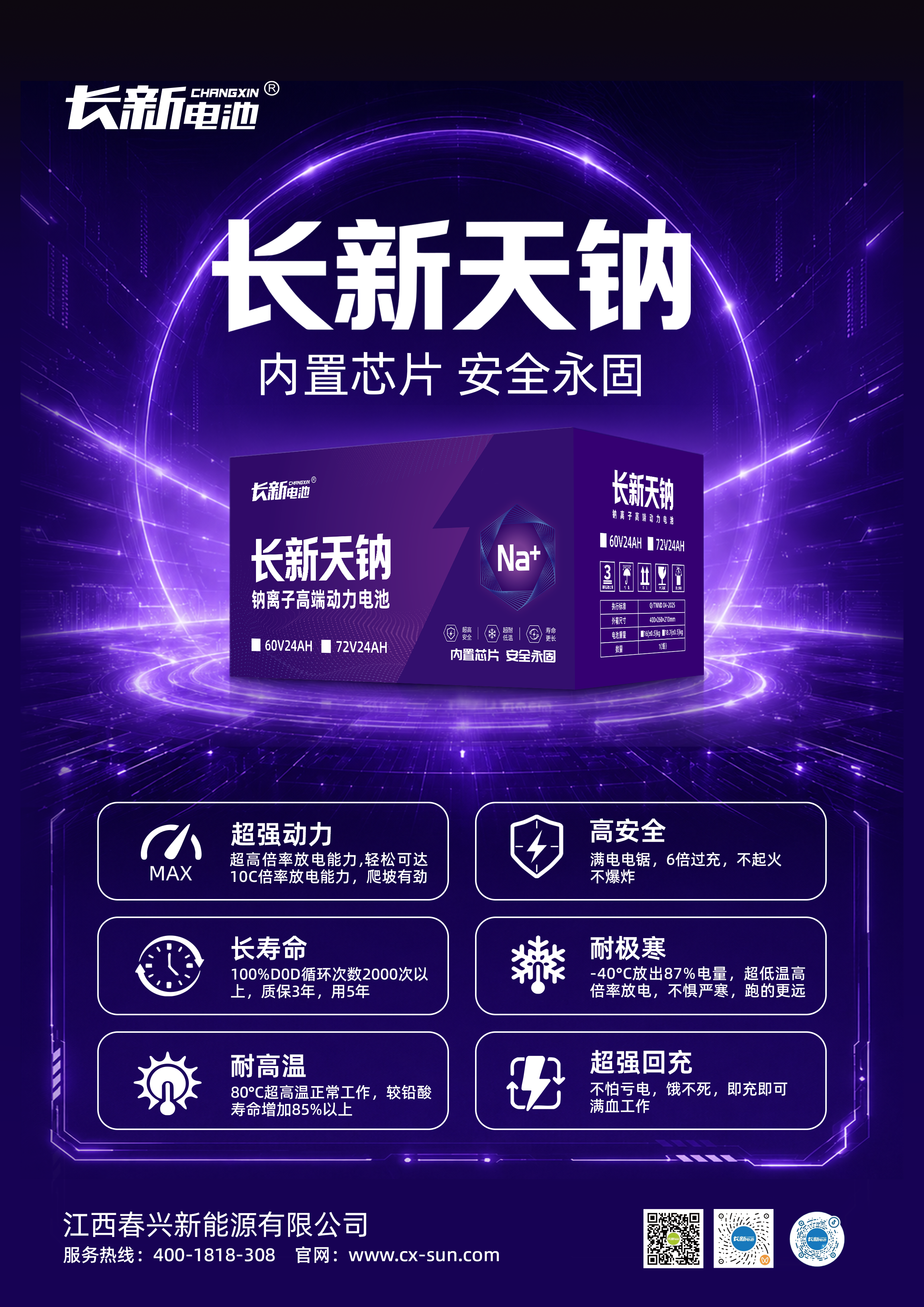 品类上新｜长新天钠钠离子高端动力电池全新上市！铅钠双线并行，覆盖全场景出行需求！
