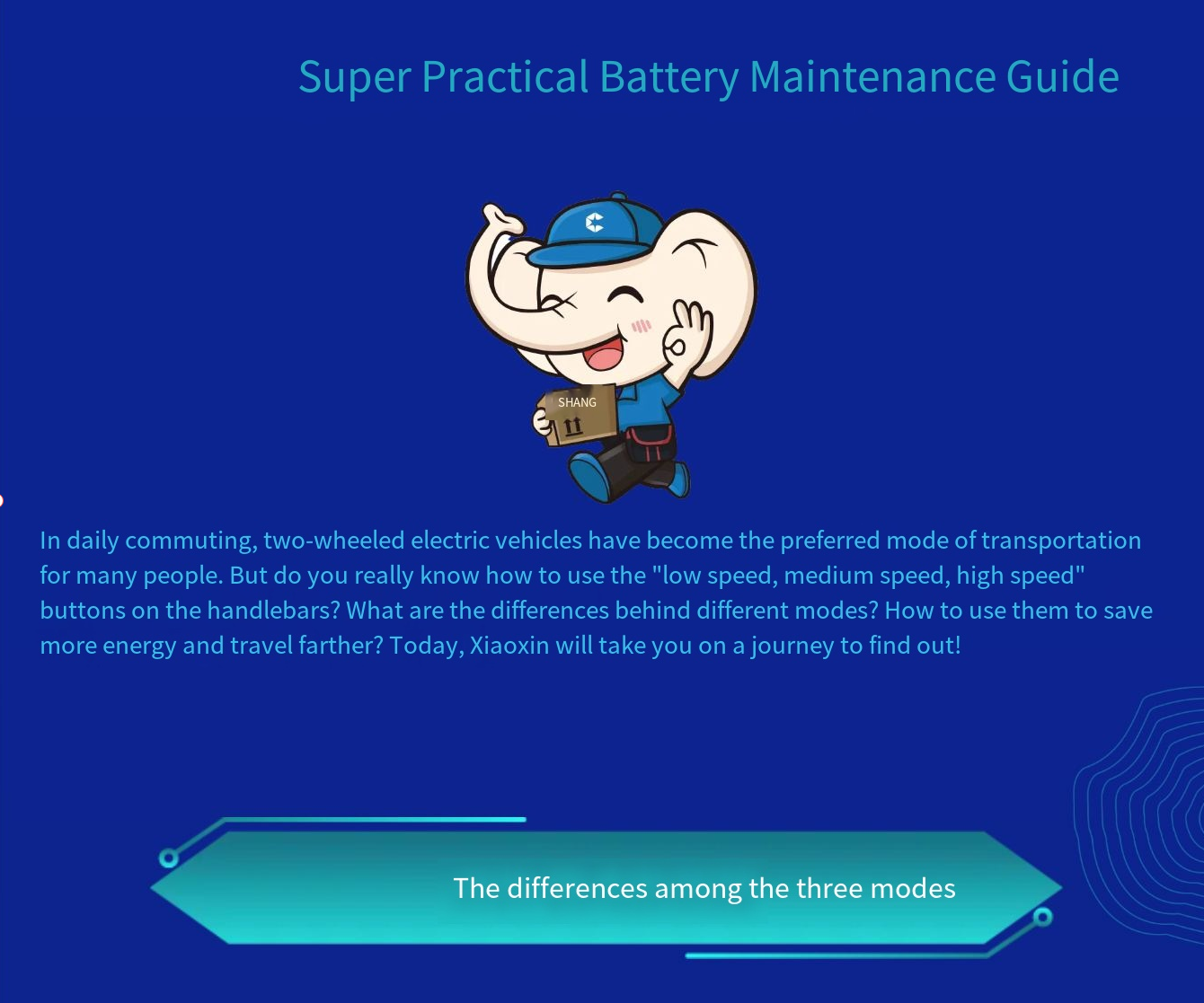 What are the dilferences between the low-speed, medium-speed and high-speed buttons on an electric v